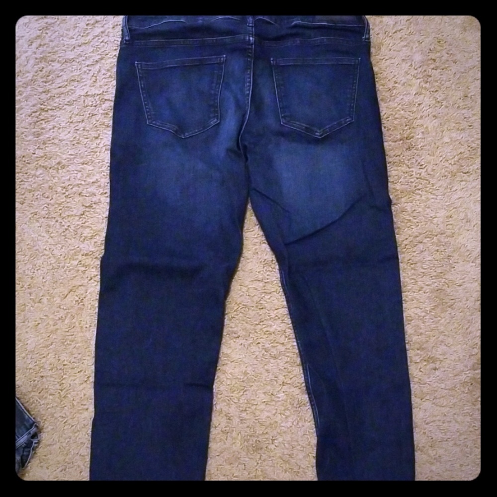 Calvin Klein cropped, slim boyfriend jeans